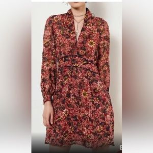 BASH printed dress, size 3/L